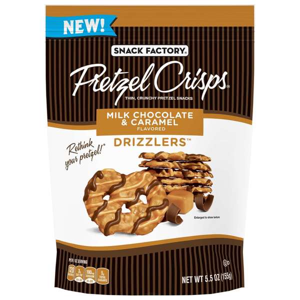 Snack Factory Drizzlers Milk Chocolate Caramel 5.5 oz., PK12 112675